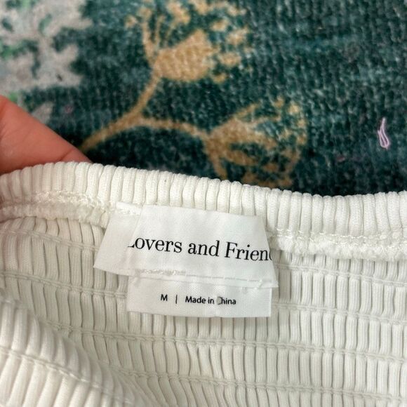 Lovers + Friends Devon Dress White Tie Wrap Dress Long Sleeve Mini medium Short - Picture 4 of 16